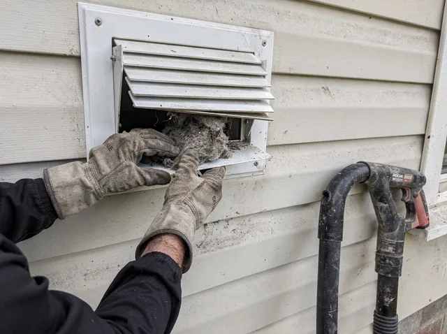 Dryer Exhaust Vent Cleaning in Holbrook