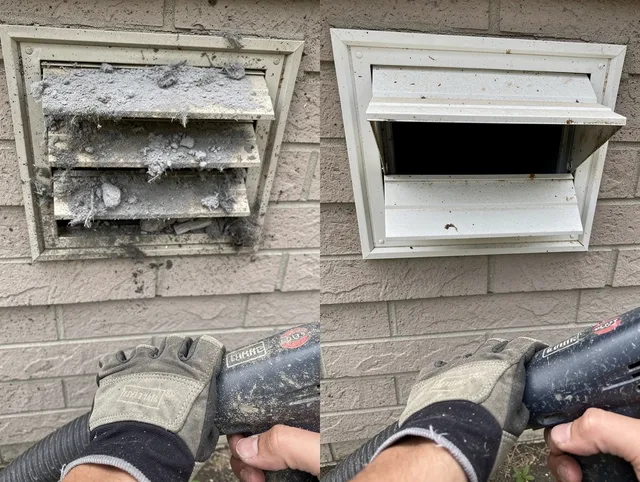 Professional dryer exhaust vent cleaning by Holbrook Dryer Vent Cleaning in Holbrook