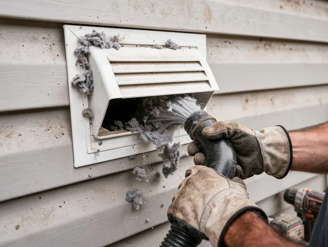 Professional dryer vent cleaning by Holbrook Dryer Vent Cleaning in Holbrook